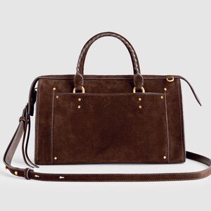 Madewell Dark Brown Suede Satchel